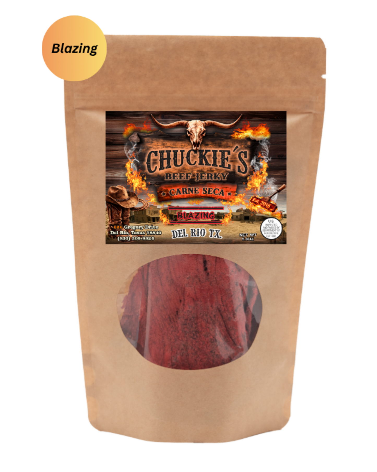 Blazing Beef Jerky Medium Bag