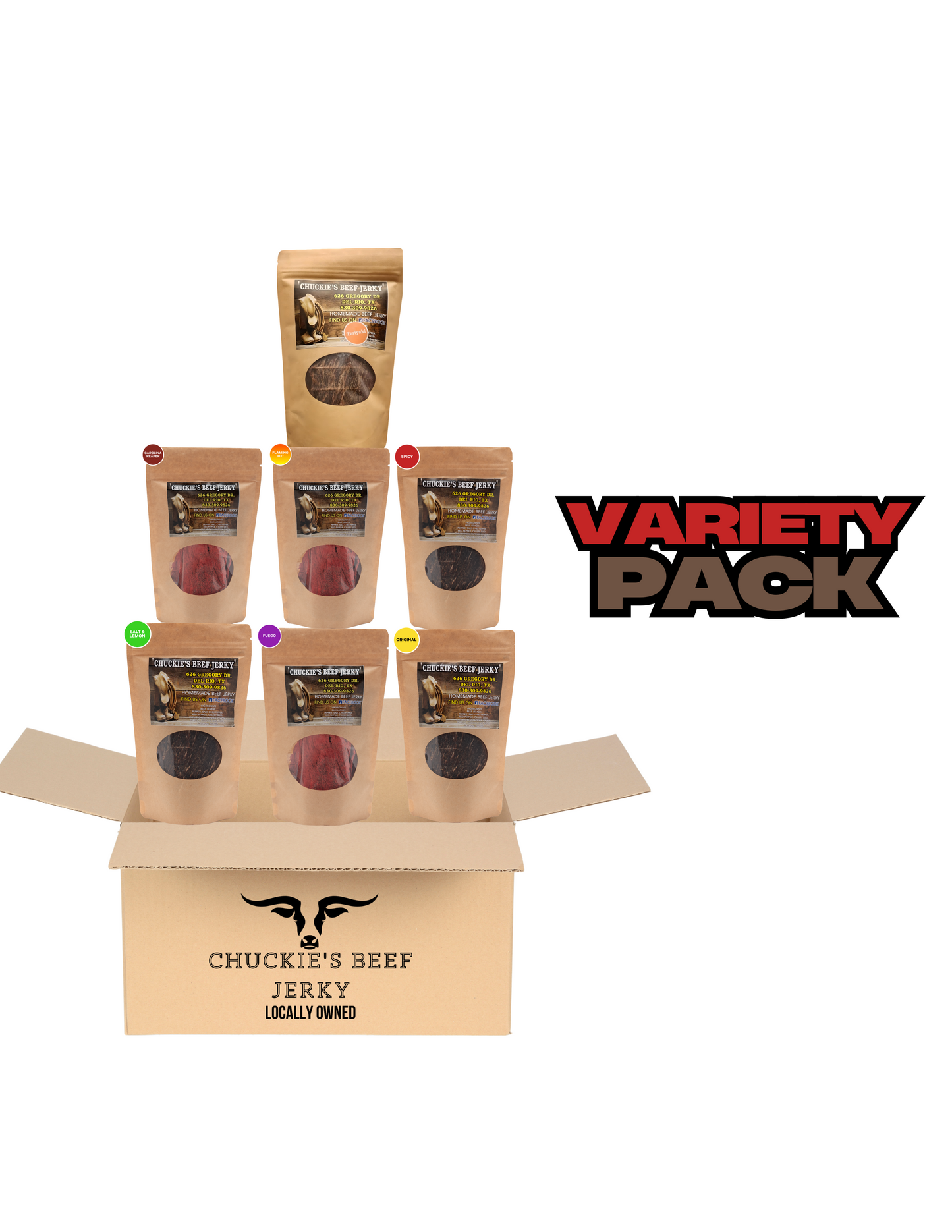The All-New Chuckie’s Beef Jerky Variety Pack – Now Hotter Than Ever! 🤠🔥