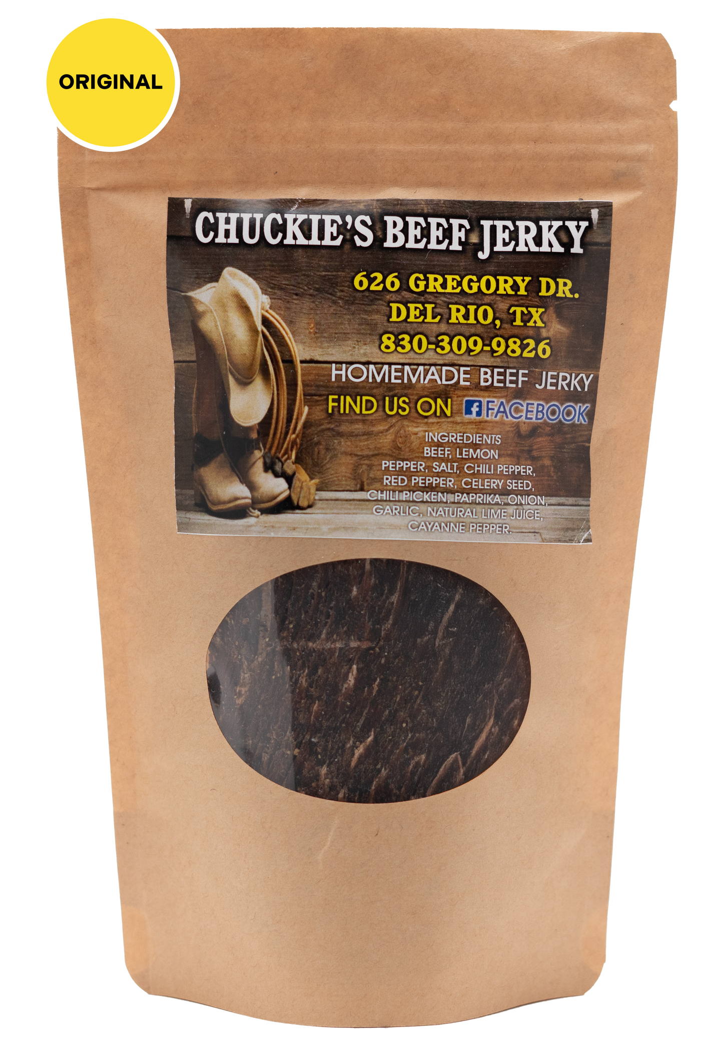 Petit sac de viande séchée de bœuf originale