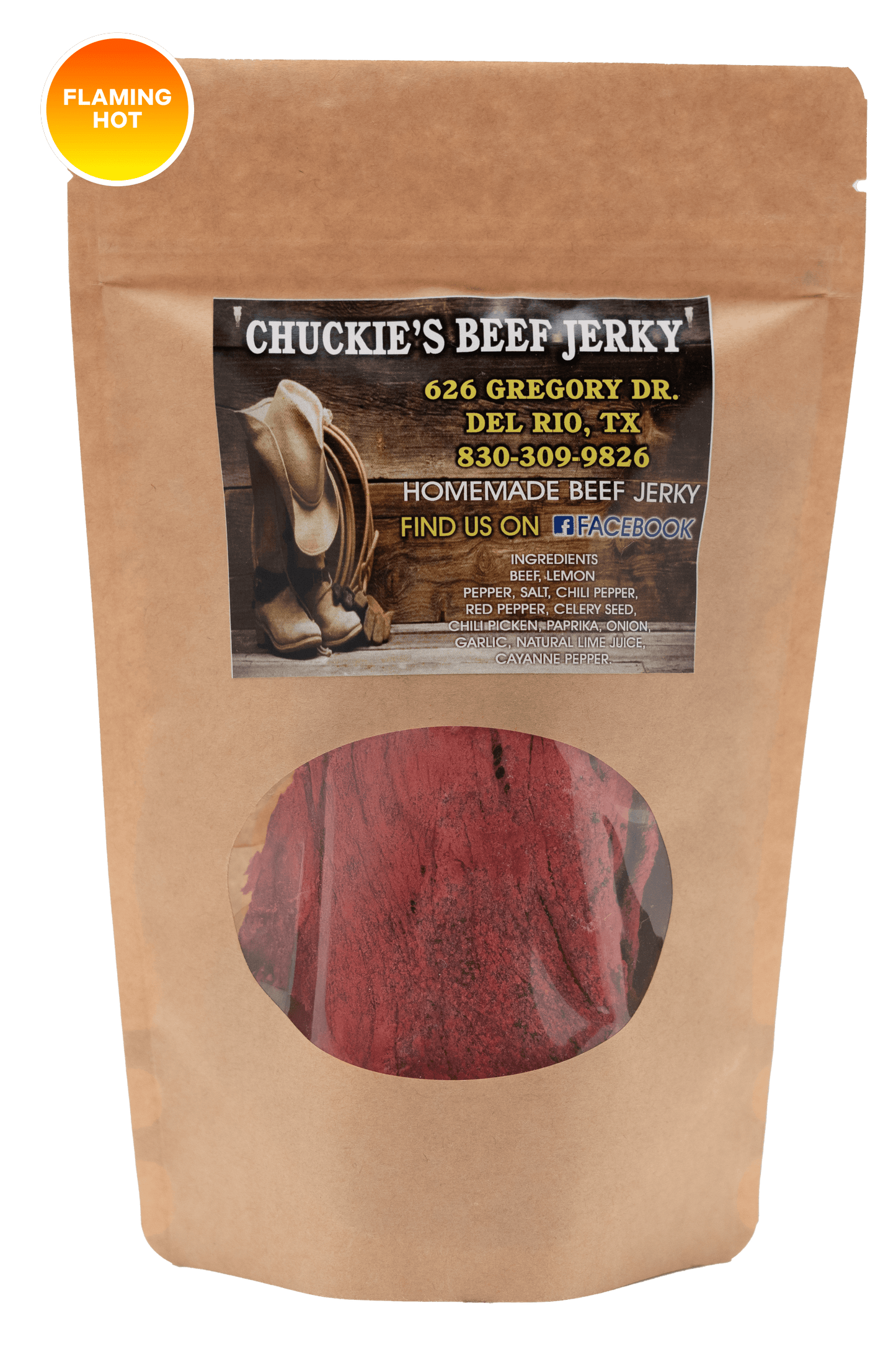 Flaming Hot Beef Jerky Large Bag