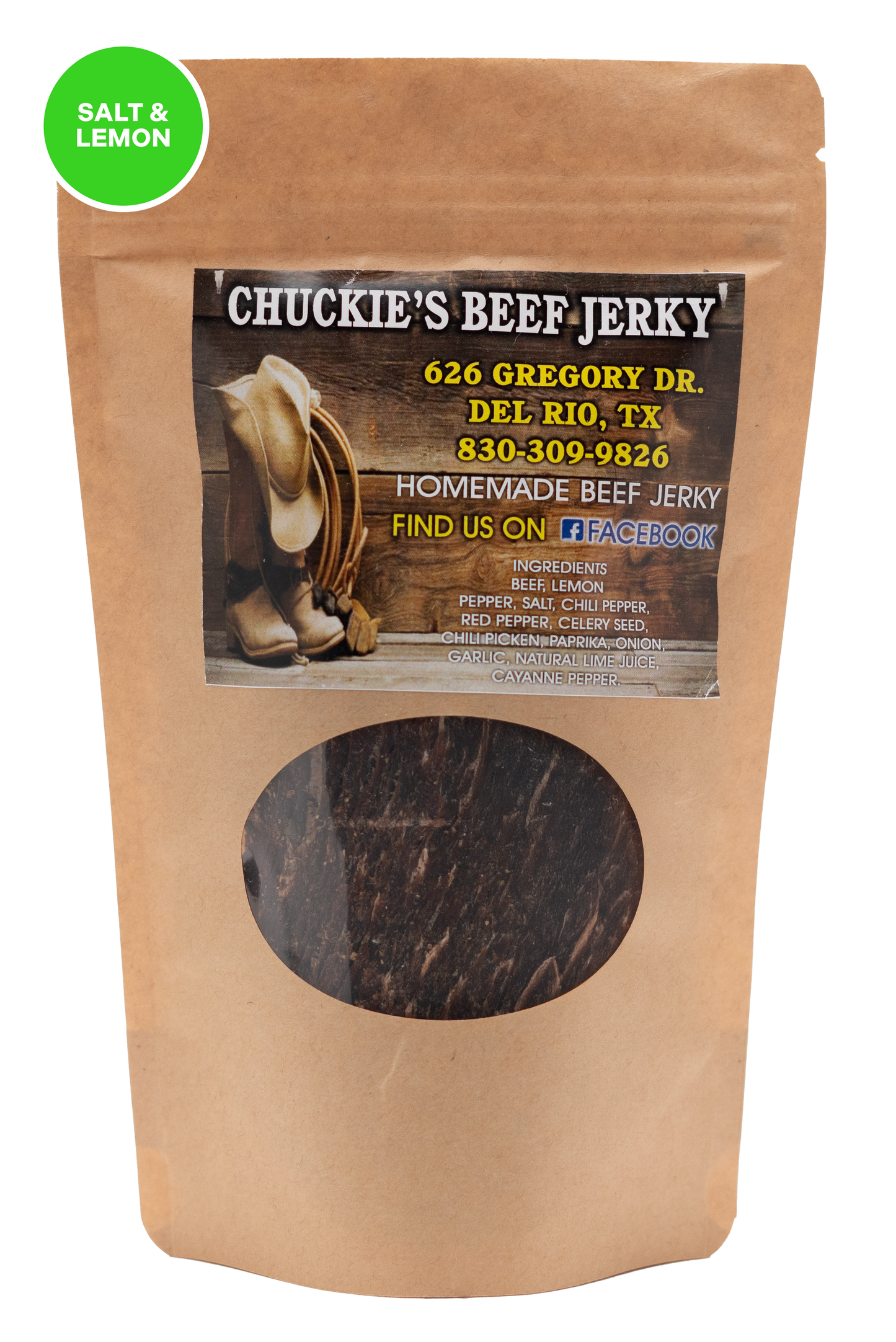 Salt & Lemon Beef Jerky Small Bag