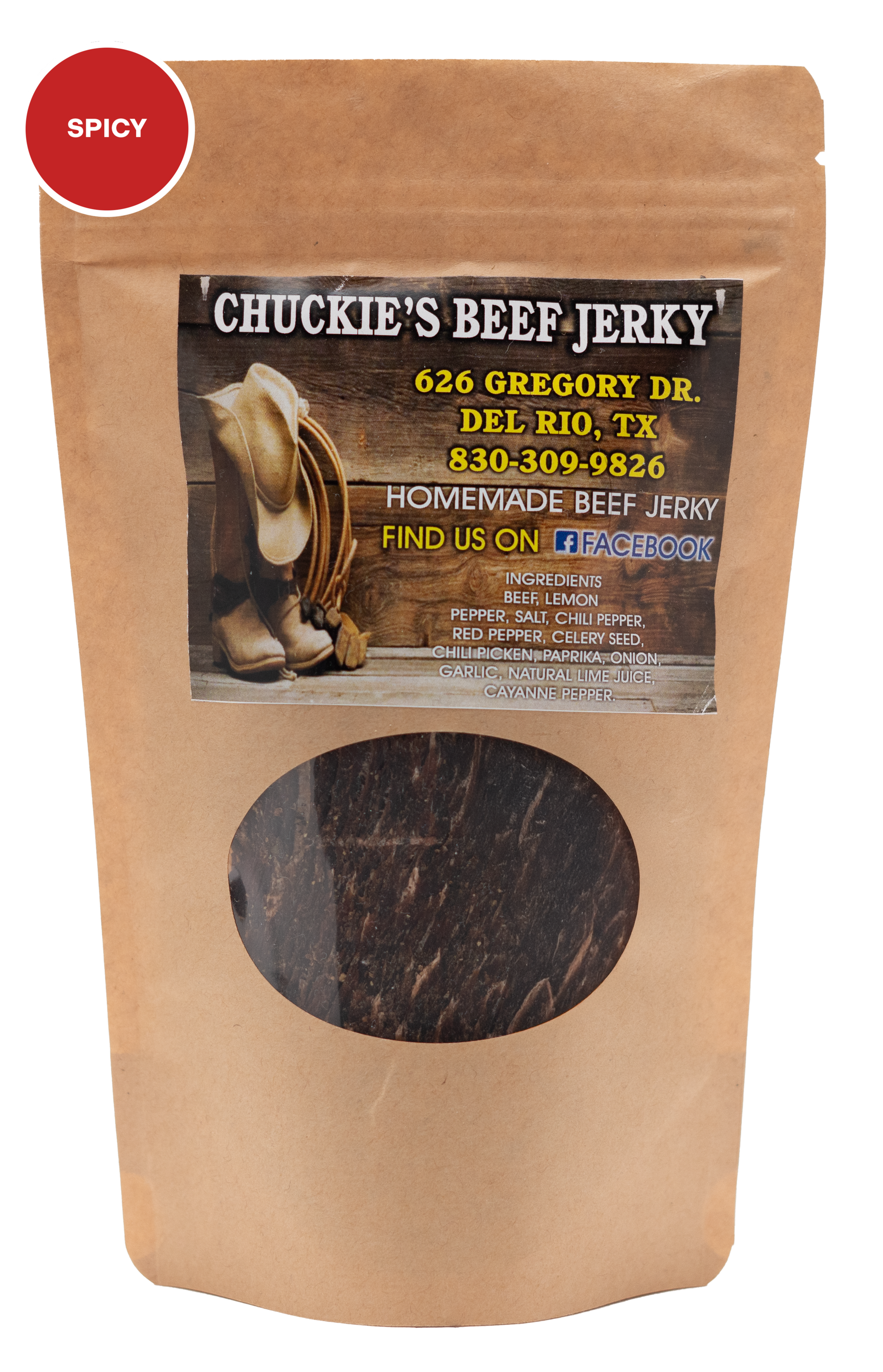 Spicy Beef Jerky Medium Bag – Chuckie's Beef Jerky